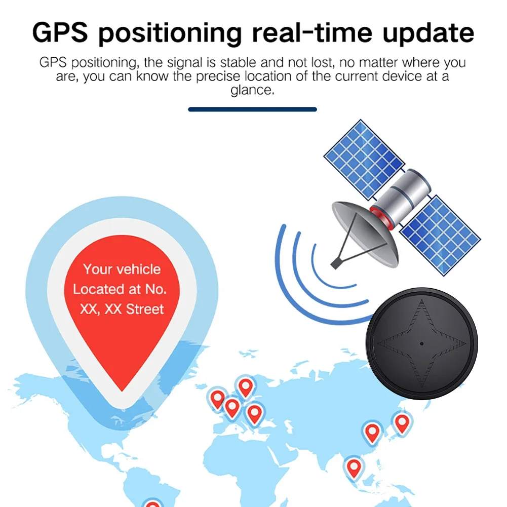 GPS Tracker Strong Magnetic Car Vehicle Tracking Anti-lost Anti-theft Device Mini Portable Precise Positioning GSM GPS Locator