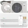 Senville SENA-18HF/D Dual Zone Mini Split Air Conditioner Heat Pump, 18000 BTU, Works with Alexa, White 1
