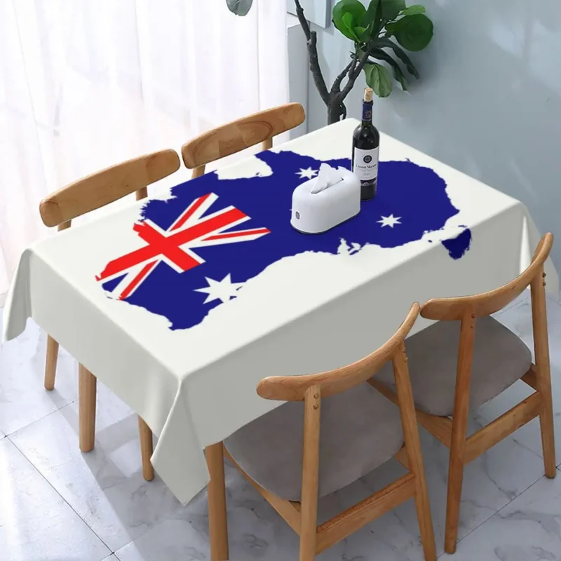 

Rectangular Tablecloth Tablecloth Fit 40"-44" Elastic Edge Table Cloth Australian Patriotic Table Covers