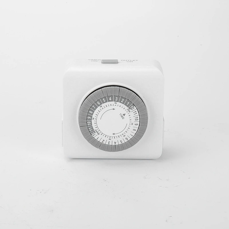 1 PCS HU11M American Standard Timing Socket White 24 Hours Cycle Timer Intelligent Mechanical Time Switch
