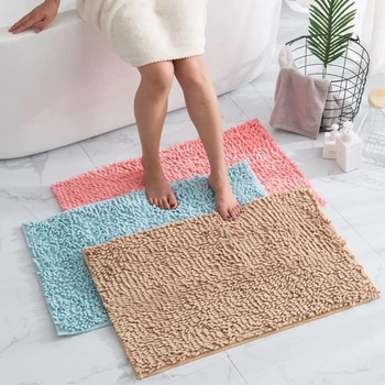 Chenille Plush Bath Mat 1