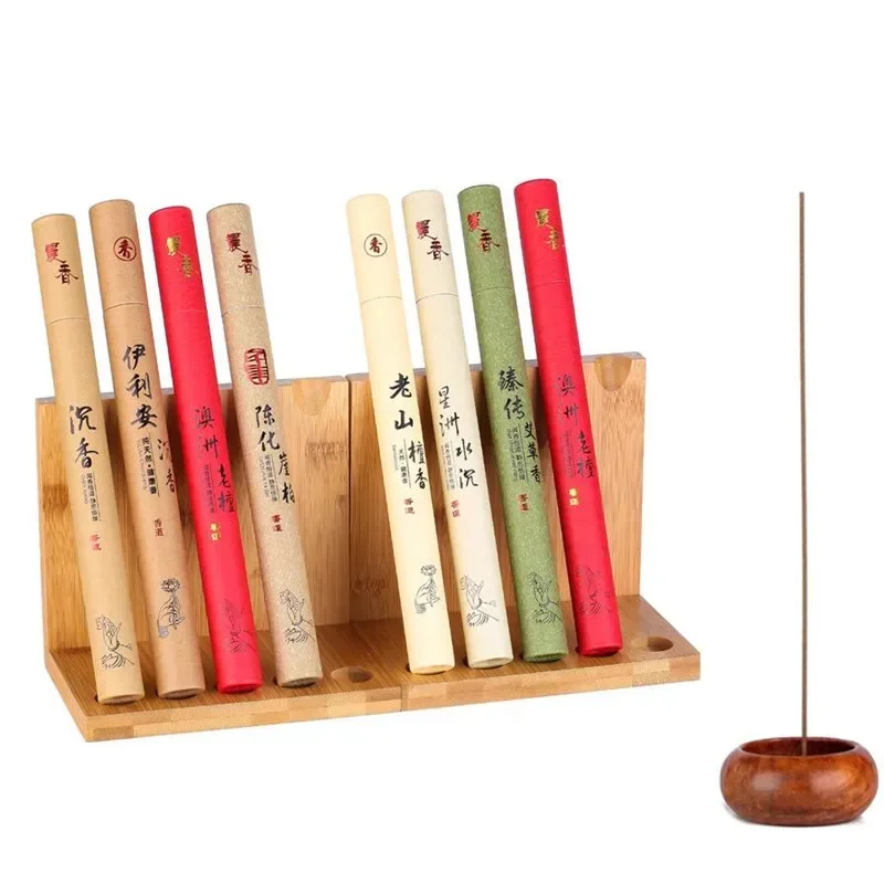 40Pcs Natural Sandalwood Incense Summer Sleep Essential Home Incense Stick Aroma Indoor Indoor Ceremony Buddha
