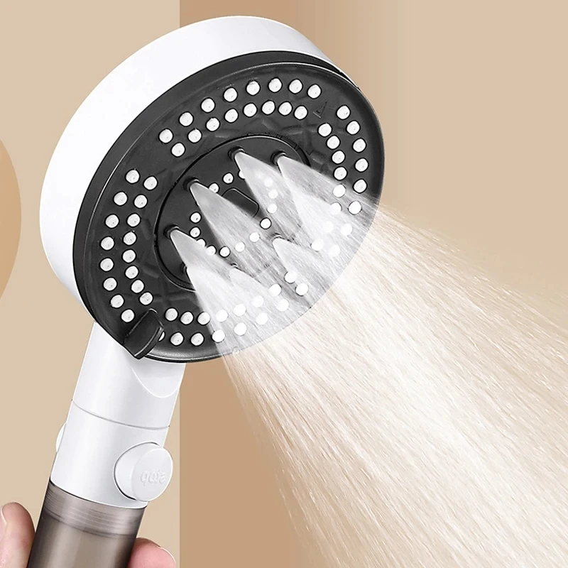 Pommeau De Douche SAVEWATER POWER + 5 Filtres - Économie D'Eau, Turbo Pression Et Filtration Kit Douchette + 5 Filtres Pommeau De Douche SAVEWATER POWER + 5 Filtres - Économie D'Eau, Turbo Pression Et Filtration Kit Douchette + 5 Filtres