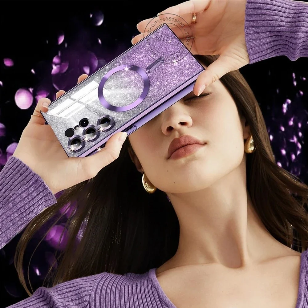 Plating Glitter Wireless Bling Cover