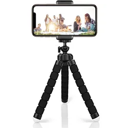 Compact Octopus Tripod and Camera Stand with Phone Holder (No Remote Control)