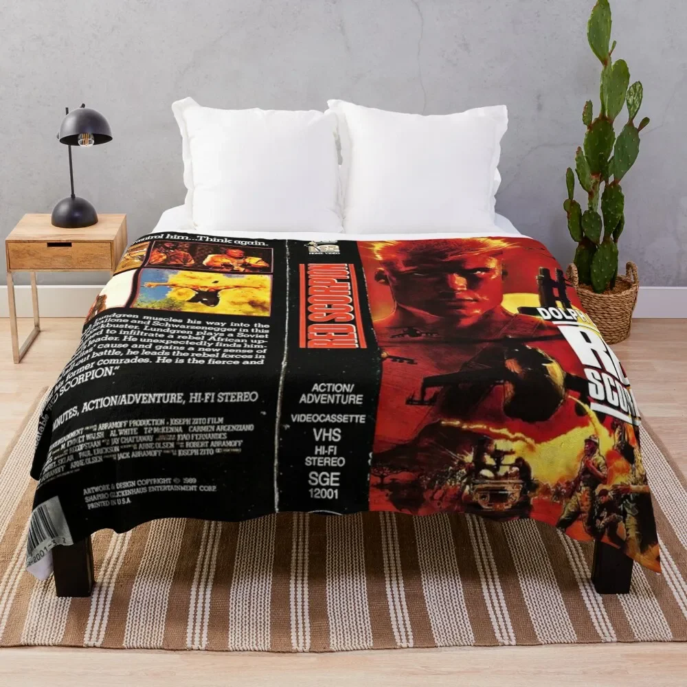 

Red Scorpion VHS Throw Blanket heavy to sleep Camping Blankets