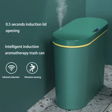 Cubo de basura con Sensor inteligente, Papelera con aromaterapia, cocina, baño, inodoro creativo, impermeable, inducción automática