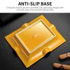 CIGARLOONG Ceramic Cigar Ashtray 4 Cigar Slots Bottom Non-Slip Home Decorations Multicolor Cigar Holder Tray CLG-23JX1 4