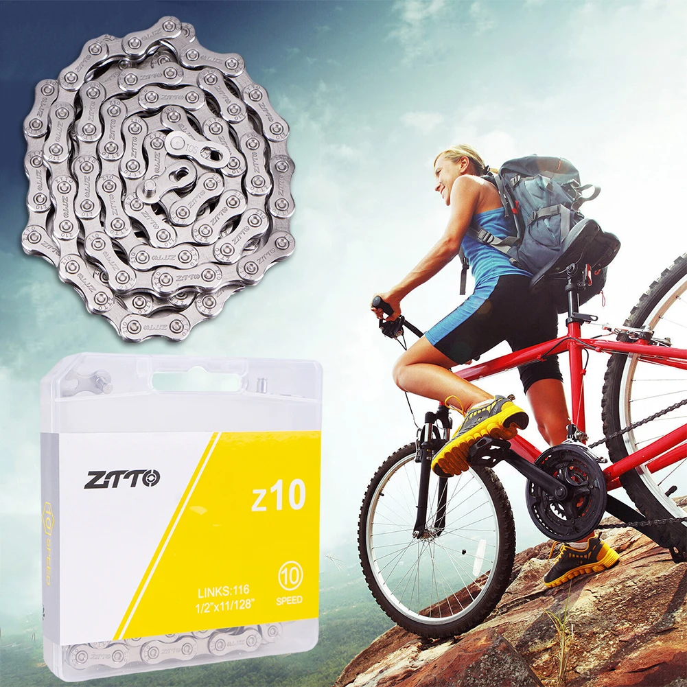 6-7-8/9/10/11/12 Speed Mountain Bike Chains with Missing Link Cycling Chains Universal Bike Chains for Road Mountain Bike