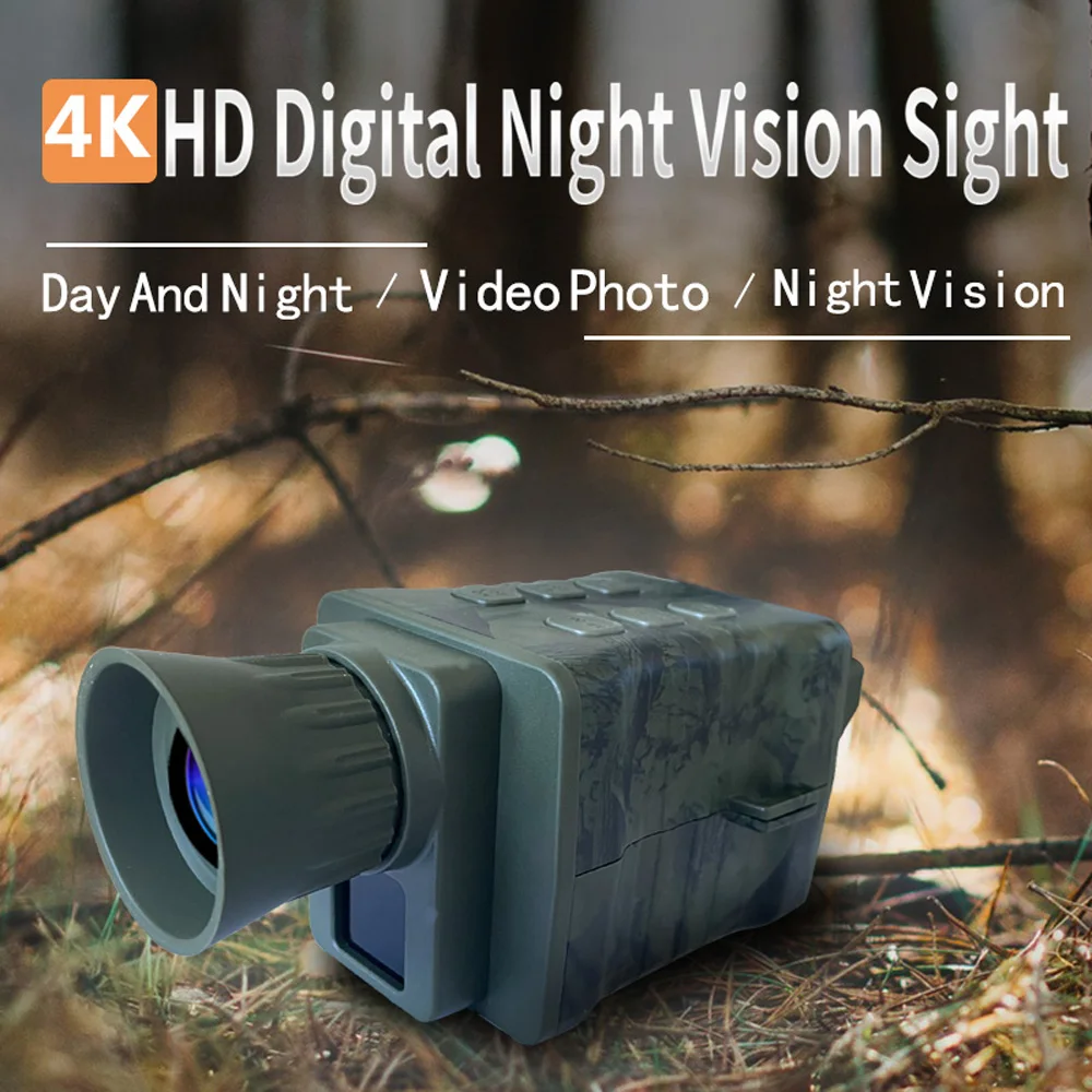 

4K Portable Night-Visions Device Day Night Use Photo Taking Video Recording Monocular Scope 850nm 3W Light Digital Vedio Camera