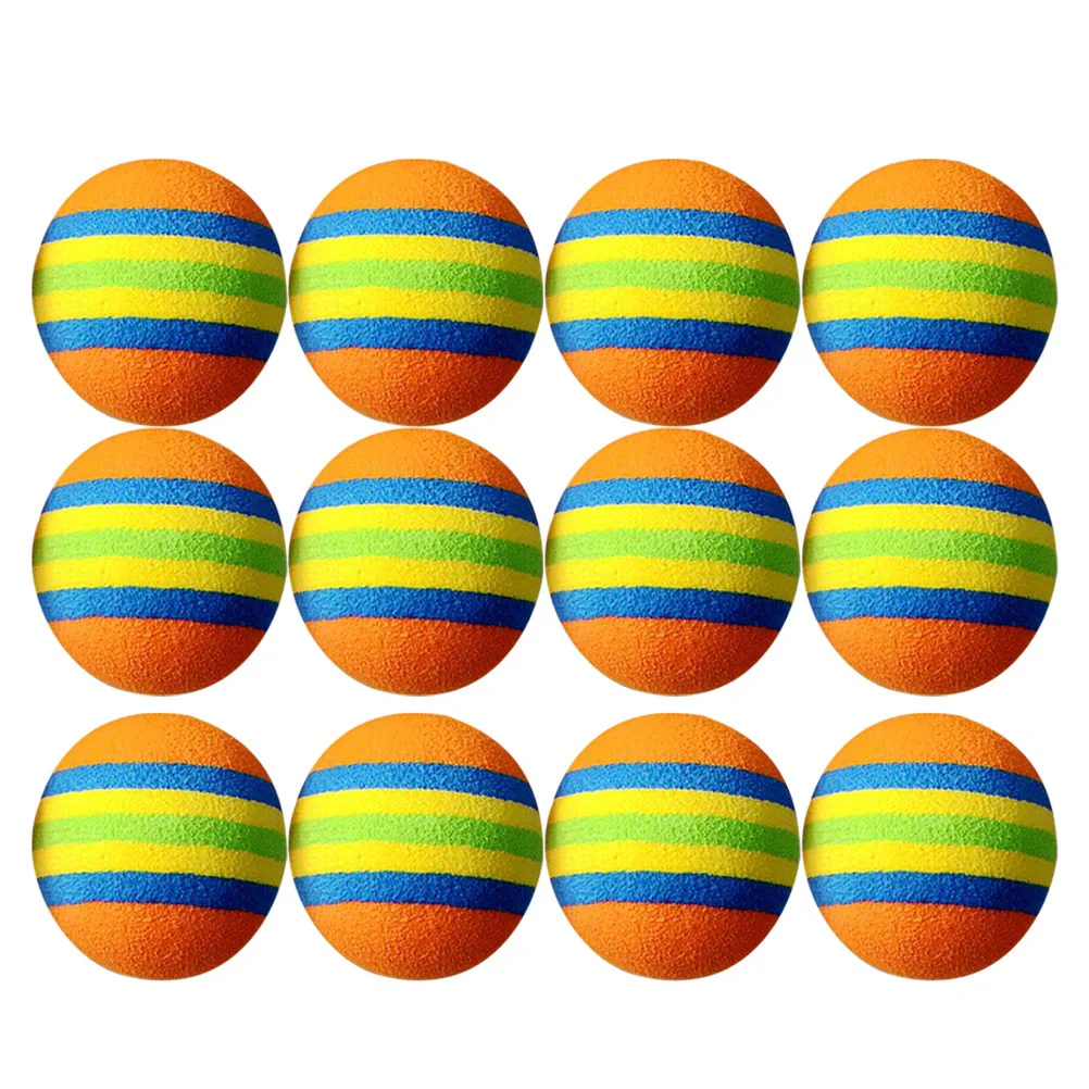 

12Pcs Practice Balls, Colorful Balls Training Playing Balls EVA for Baseball Batting Training- 01
