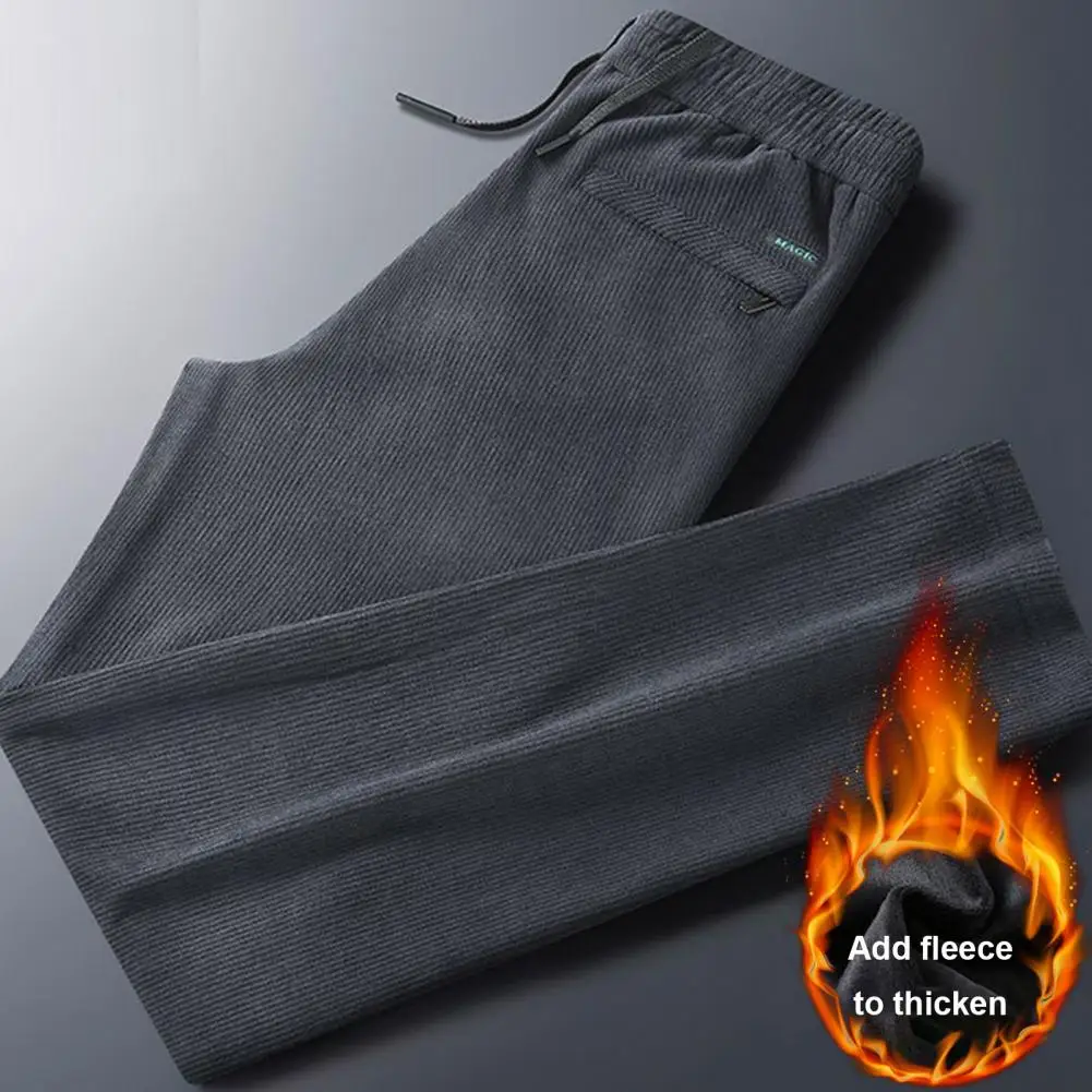 

Мужские осенне-зимние повседневные брюки с эластичным поясом