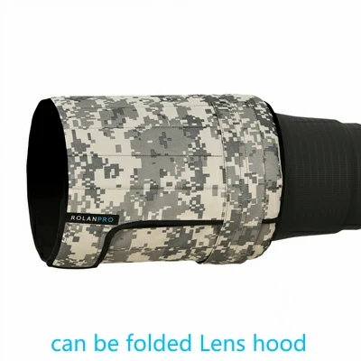 ROLANPRO Waterproof lens coat for Canon RF 600mm F/4 L IS USM lens camouflage rain cover lens protective sleeve lens hood cap 