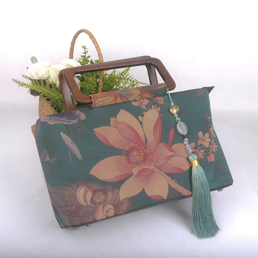 ABHZ-2개 20cm 직사각형 나무 가방 손잡이 DIY 재봉 브래킷 핸드백 액세서리 제작용