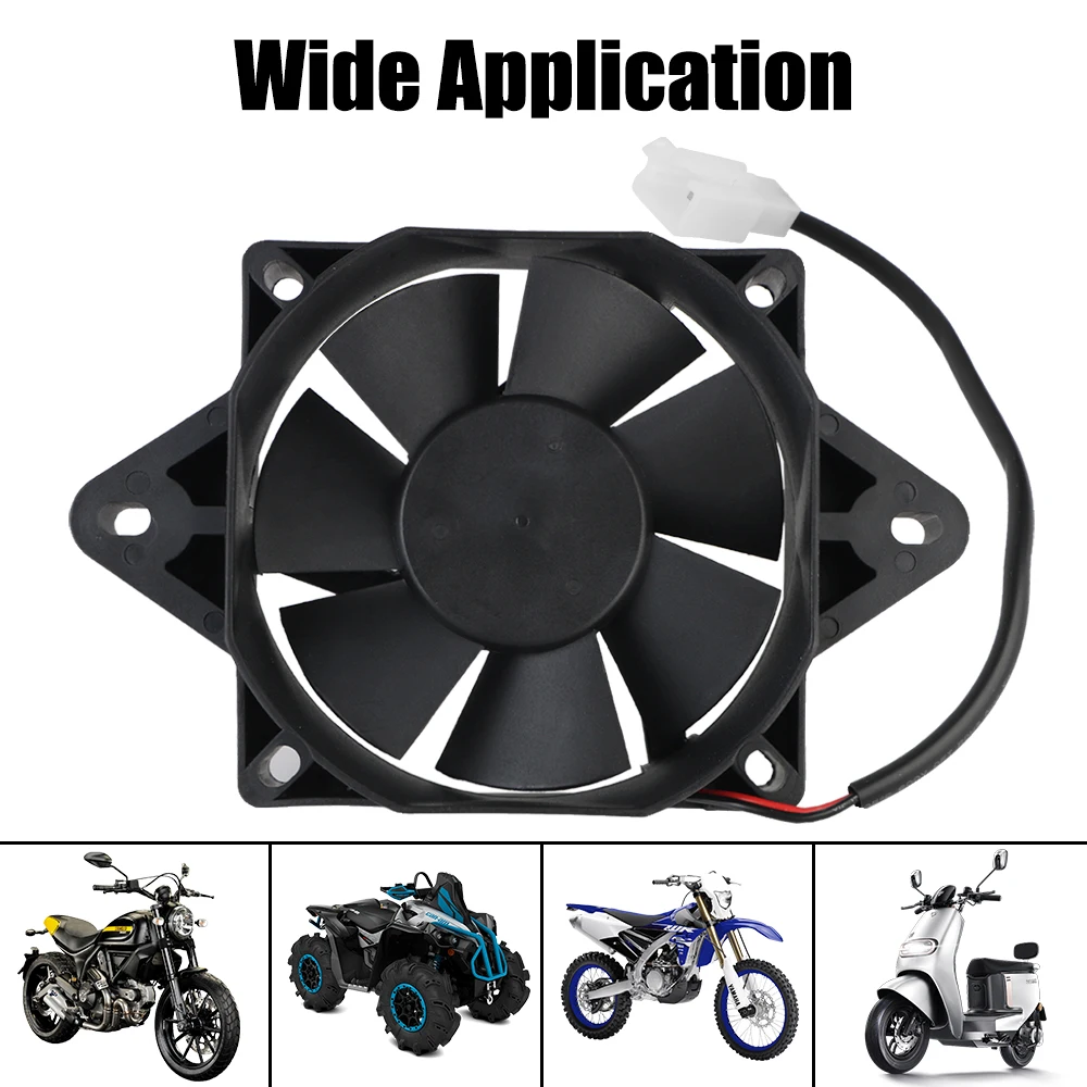 Motorbike Accessories Motorcycle Cooling Fan For 150cc 200cc 250cc ATV Engine Radiator 12V Universal Oil Water Tank Cooler