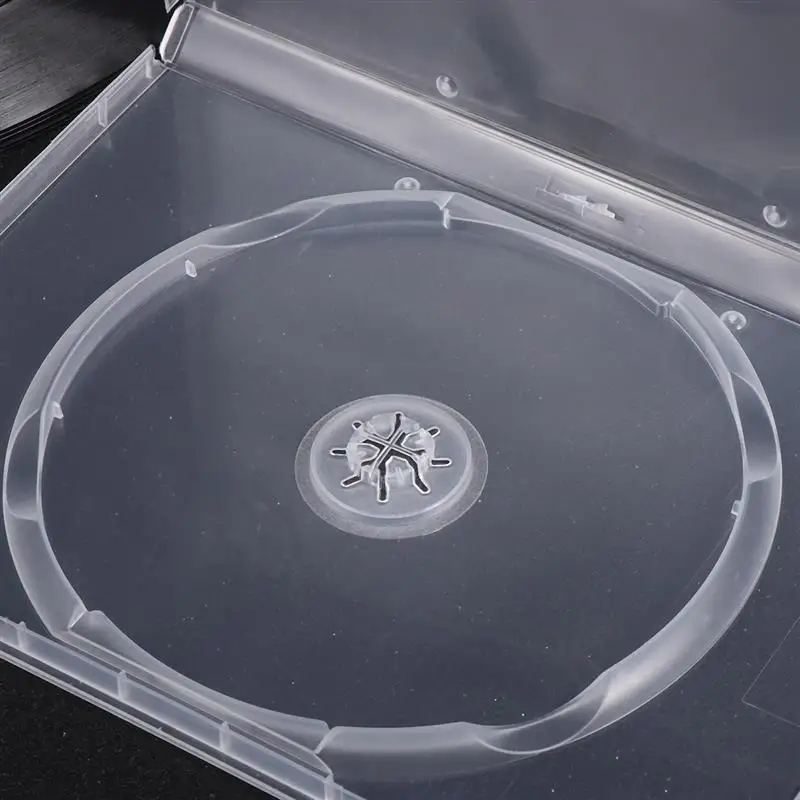 CD Storage Box Transparent DVD Case CD Package Portable for Home Cinema-Single Disc 6PCS cd dvd storage bag cd dvd storage case