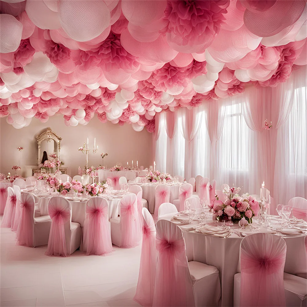 1–10M Sheer Wedding Tulle Backdrop Curtains for Party & Photography 3