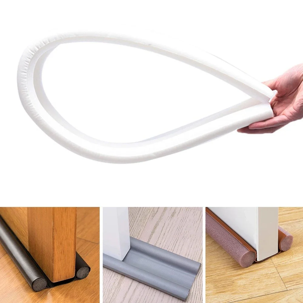 Tira de sellado insonorizada, tapón excluidor para puerta, protector inferior de silicona, goma a prueba de polvo, goma para puerta, garaje, 95x10cm