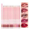 Nude Pink Lipliner Pencil Long-lasting Waterproof Red Brown Lip Contour Sculpt Pen Blendable High Pigmented Lipstick Makeup 3