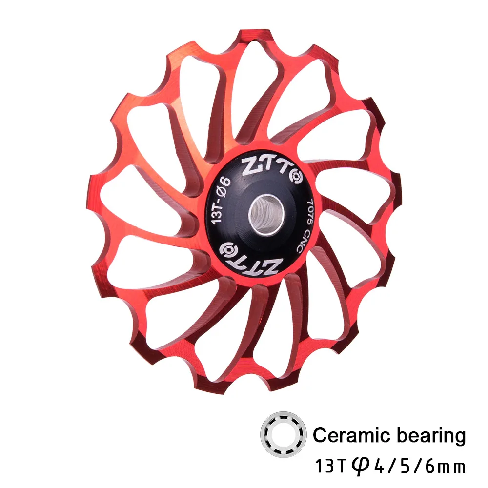 ZTTO Ceramic Bearing CNC Bicycle Jockey Wheel Pulley