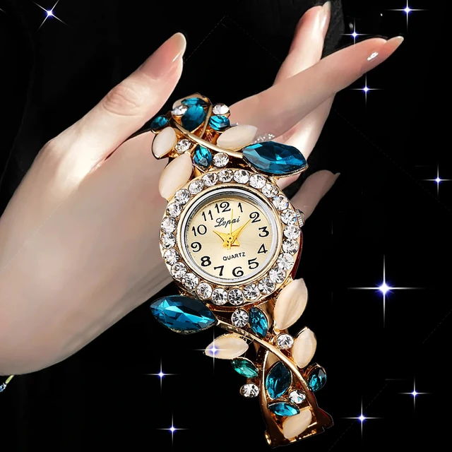 Buy Missfox 1 Fancy Bracelet Rose Gold Women Watches | Ladies Wrist Watch  for Girls | Style Analogue Fashion Female | Watch with Bl Diamond Studded  Stylish Girls Watch New Model Online