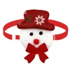 50/100PCS Christmas Small Dog Bow Ties Pet Cat Puppy Bow Ties Small Dog Collar Snowman Deer Holiday Grooming Neckties Bowties 2