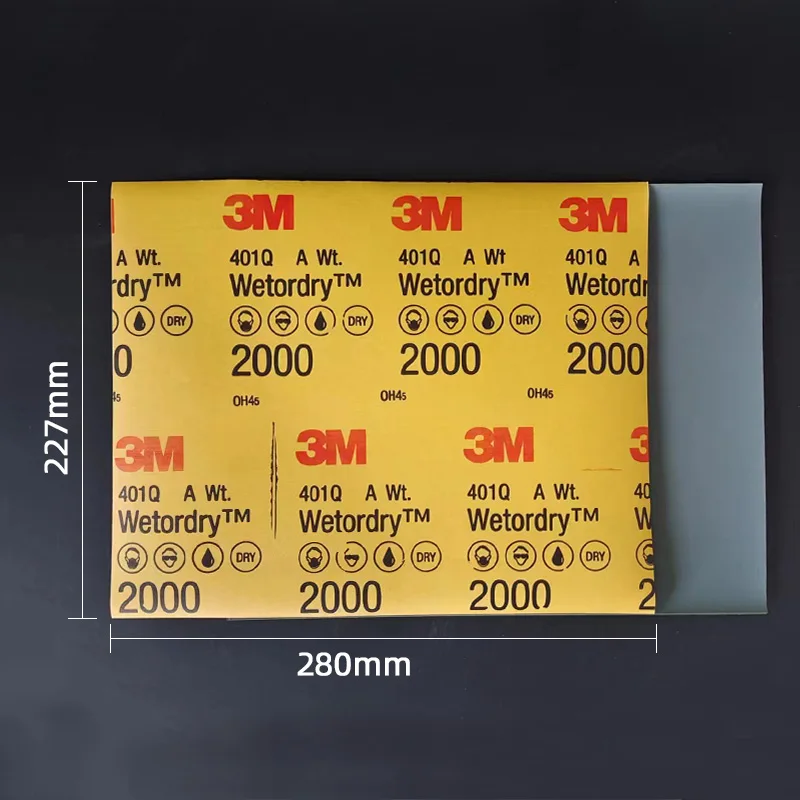 3M401Q beauty sandpaper 2000 mesh 227x280mm auto finish polishing water abrasive sandpaper sanding discs,sandpaper set,polish sand paper,sandpaper tools,mini sandpaper kit,sander pads