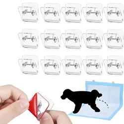 4/6Pcs Wall Pee Pad Holder Clear Dog Potty Training Pad Holder Invisible Puppy Pad Holder Sticky Pee Pad Wall Clips