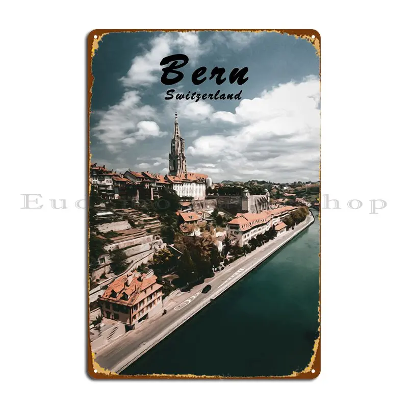 

Bern Metal Sign Wall Decor Customized Mural Living Room Design Tin Sign Poster