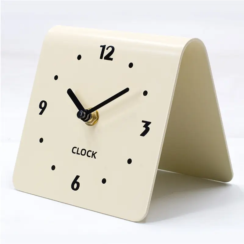 Simple Art Silent Tabletop Clock Minimalist Acrylic Bedside Table Clock Exquisite Desk Clock Living Room - Image 3