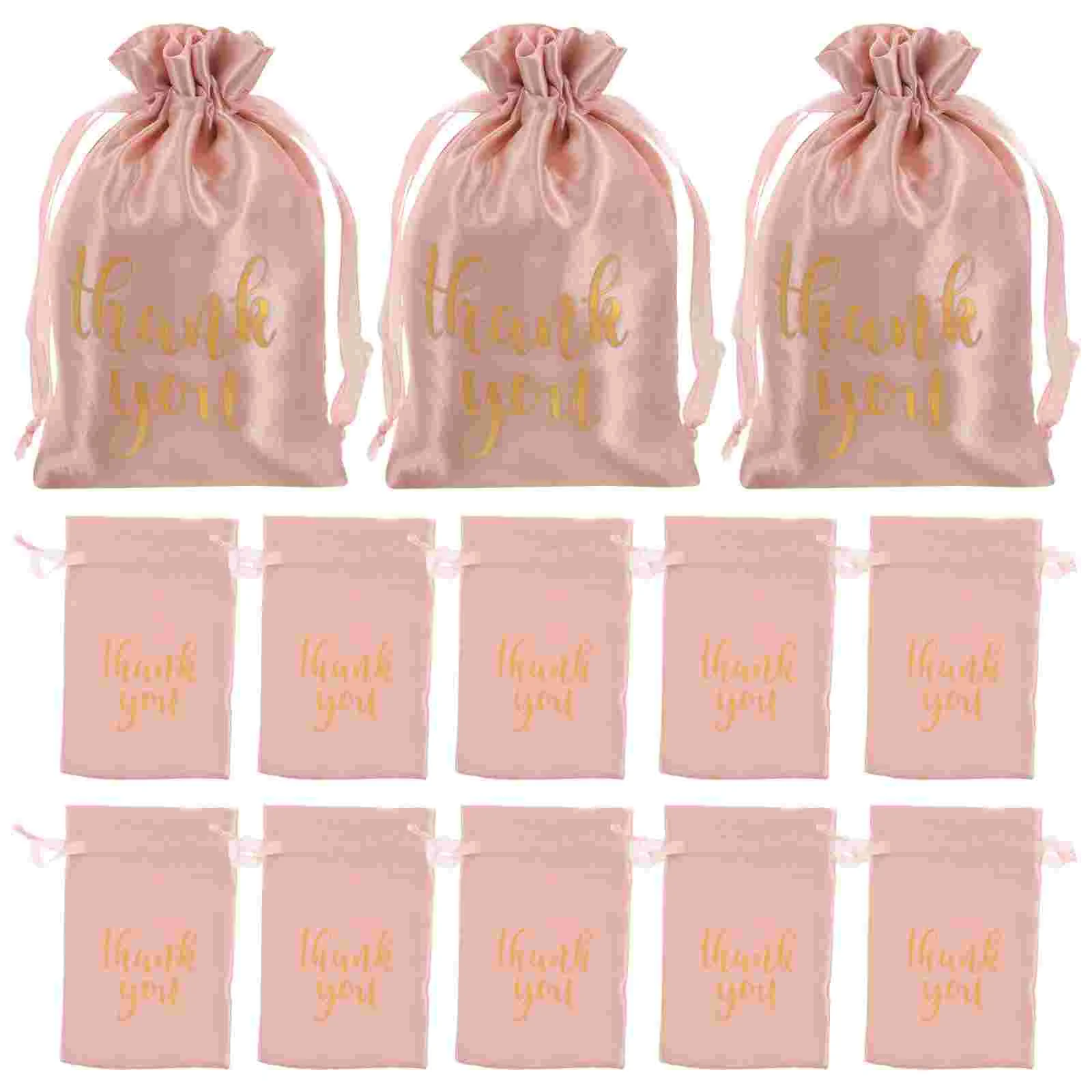

50 Pcs Jewelry Storage Bag New Year Treats Gift Bags Snack Portable Candy Teat Satin Baby Shower for Guests Pouch Wedding Party