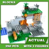 250pcs Game My World Zombie Cave Setting with TNT Blasting Function Ladder 10810 Building Blocks