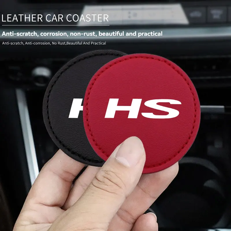 Car Coaster Mats Water Cup Bottle Anti-slip Pads Mat Waterproof 2Pcs For MG HS Car Accessories cup holder coasters,car coaster pads