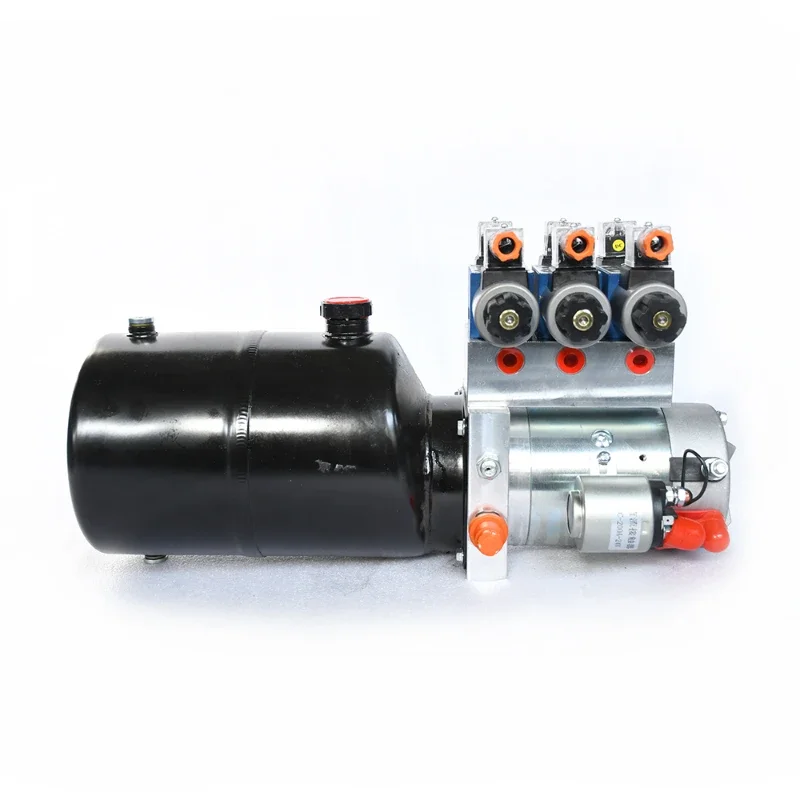 

12v dc double acting 3-manifold electric hydraulic power pack and cylinder for lift