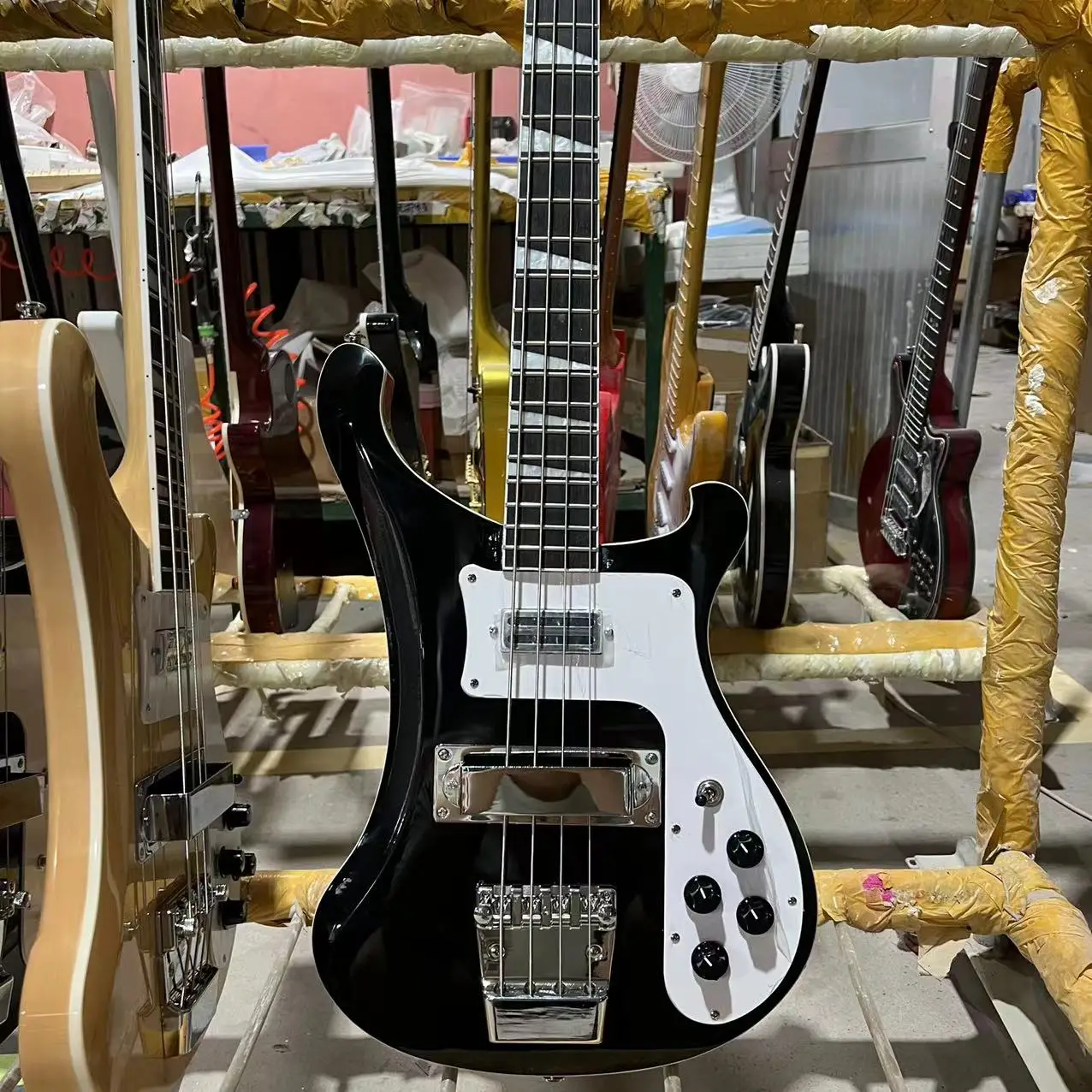 Chitarra Elettrica Rickenbacker 4003 Basso, Corpo In Tiglio, Colore Nero, Tastiera In Palissandro, Guitarra A 4 Corde, Spedizione Gratuita
