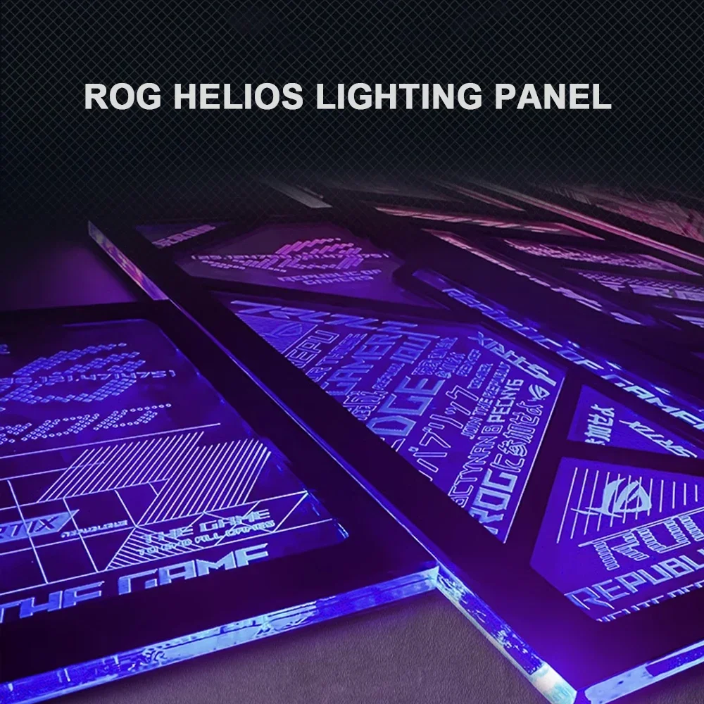 MOD ROG Helios GX601 Case Lightboard Kit 5V ARGB UV Laser Engraved Plate PC Gamers Cabinet Shroud Refit Panel AURA SYNC