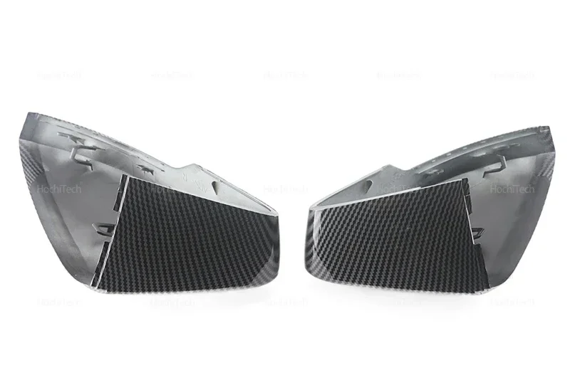 Schwarze Seitenspiegelkappen für Volkswagen VW T-Roc T-Cross 2018–2021, Skoda Octavia Mk3 2013–2018, neuer Stil, Kohlefaser-Spiegelabdeckung – Detail 25