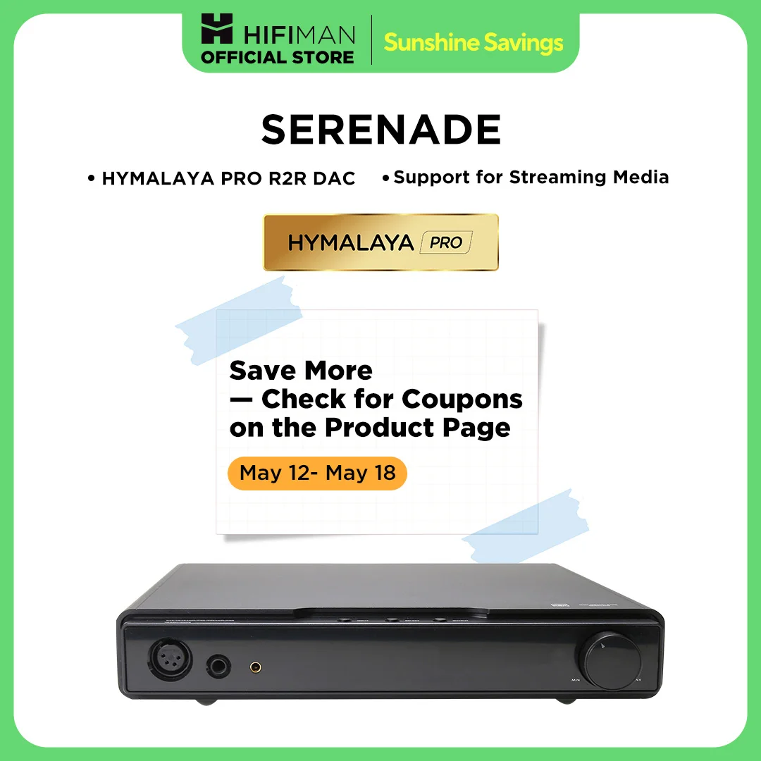 HIFIMAN SERENADE Hi-Fi DAC and Class A Headphone Amplifier headphone amplifier With HYMALAYA PRO R2R DAC Streaming Media LAN wired Net work