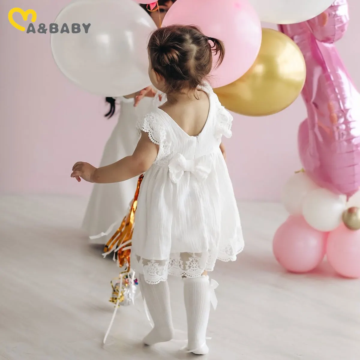 Robes De Cérémonie Princesse Fille En Dentelle Sans Manches Robe Brodée Longue De Soirée Mariage