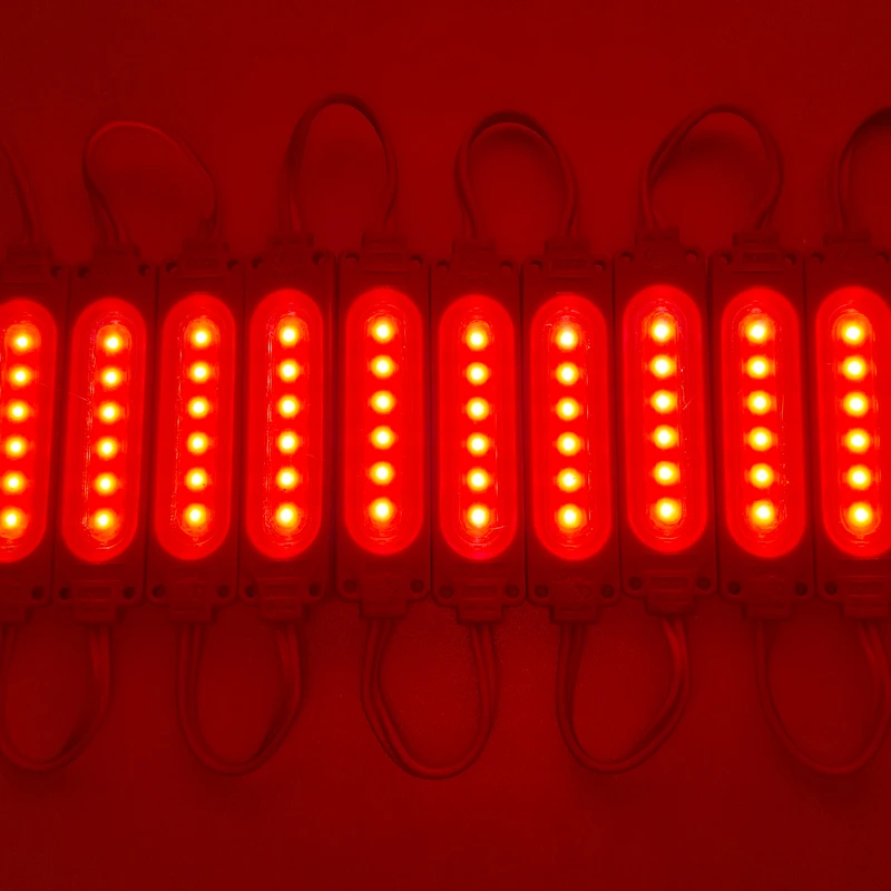 20pcs/lot 6LED injection with lens COB LED module waterproof LED back light backlight for sign channel letter DC12V 2W IP68