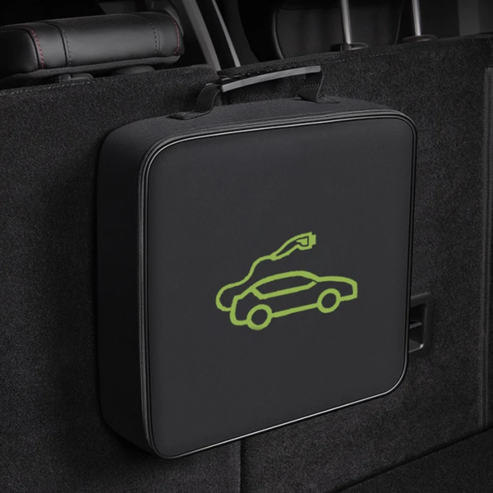 Borsa Per Cavo Di Ricarica Auto Elettrica – Impermeabile E Ignifuga In Tessuto Oxford, 32x32x10 Cm - 2