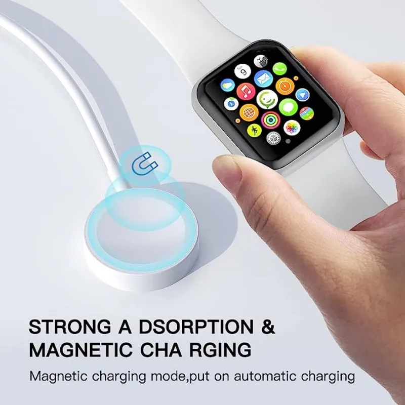 Wireless Charger Magnetic for Apple Watch Series 9 8 7 Ultra 2 SE fast Charging Cable Accessories for iWatch 8 7 6 5 4 3 2 1