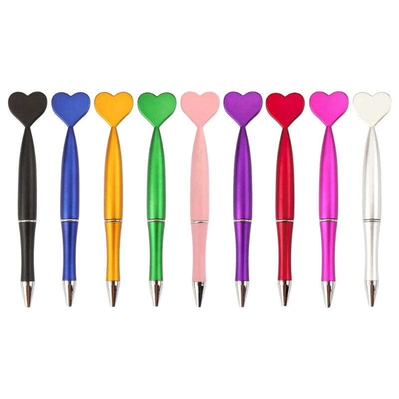 

6x/Set 1.0mm Writing Pens Heart Shaped Ballpoint Pens Journaling Pens for Office