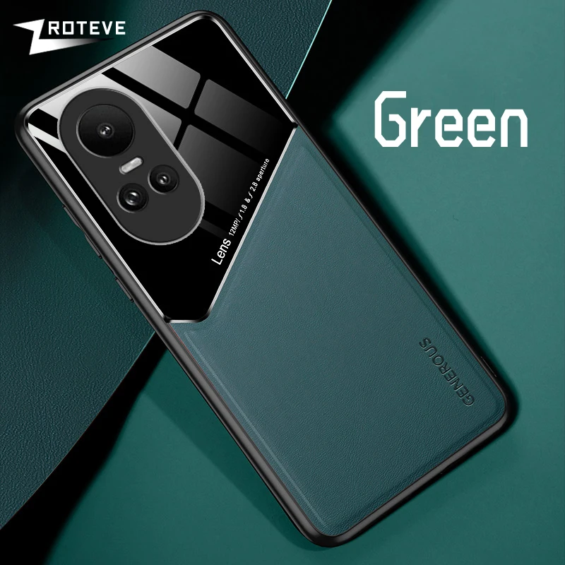 Elegant Zroteve PU Leather Magnetic Car Mount Shockproof Phone Case