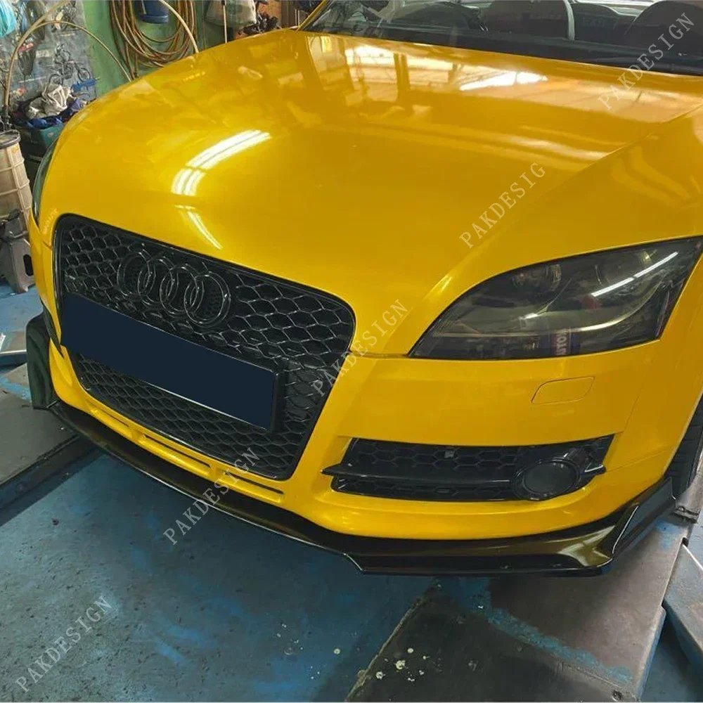 아우디 TT 8J TFSI FSI TDI 표준 2006-2014 BodyKits 액세서리 튜닝을위한 자동차 앞 범퍼 립 스포일러 디퓨저 스플리터