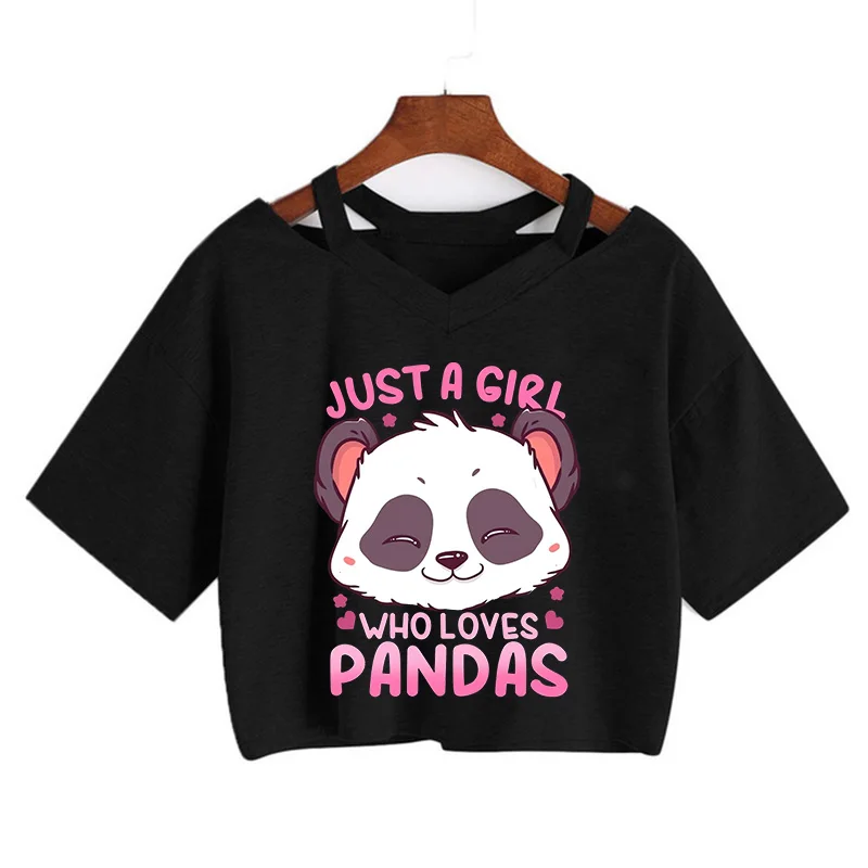 Kawaii Crop Tops for Girls Cute Korean Style T-shirt Women Panda Milk Tea Graphic T Shirt Cartoon Haruku Y2k Tee Tshirt111_voghion.com