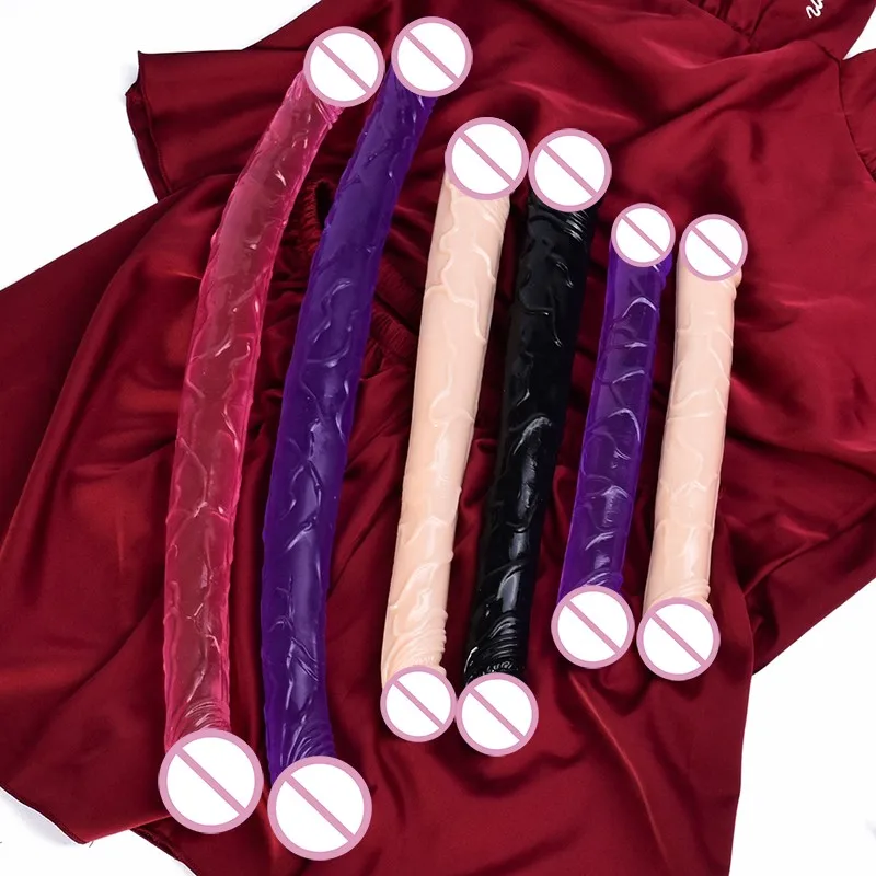Double Headed Dildos Lesbian Masturbator Butt Plug Sex Toys