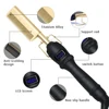 Hair Iron Straightener LCD Hot Comb Wet And Dry Use Heating Comb Electric Environmentally Friendly Titanium Alloy Curler Iron 3