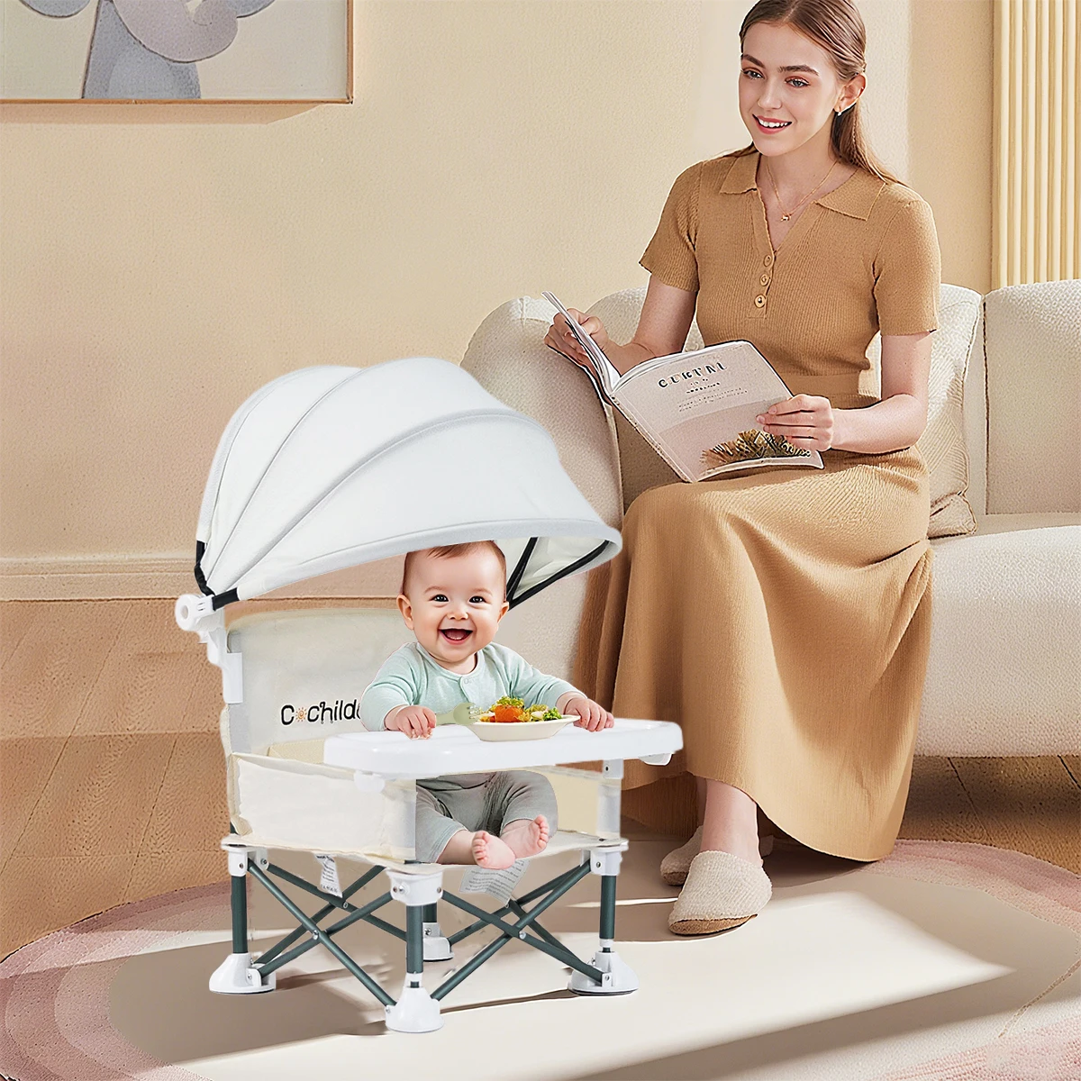 Foldable Baby Feeding & Booster Chair 3