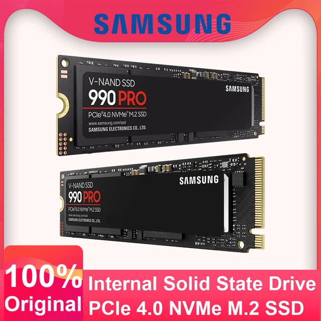 Samsung 990 Pro 1tb 2tb Ssd Internal Solid Pcie 4.0 M.2 2280 Nvme 2.0 Mlc Ssd For Laptop Desktop Pc - Solid State Drives -